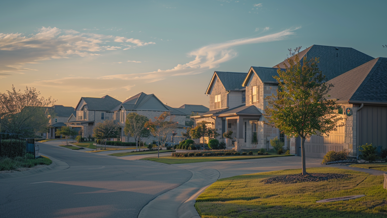 suburbian single family houses, Nashville, TN region, residential neighborhood, view from the street.